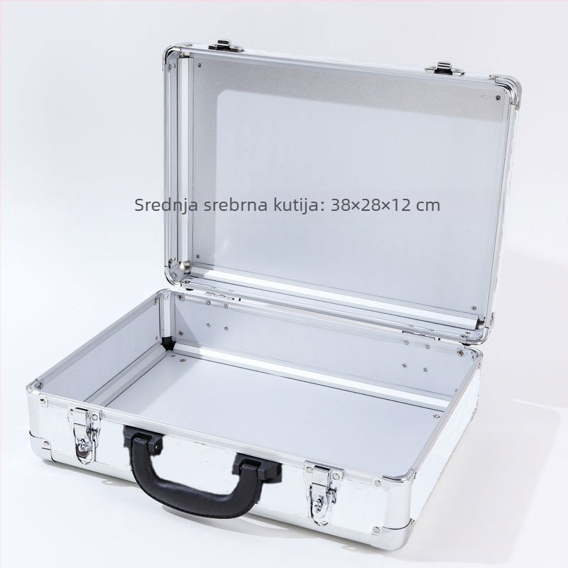 Prijenosna kutija za alat od aluminijske legure s otpornošću na vlagu i vodu, pogodna za alate, instrumente, električnu opremu i fotografsku opremu