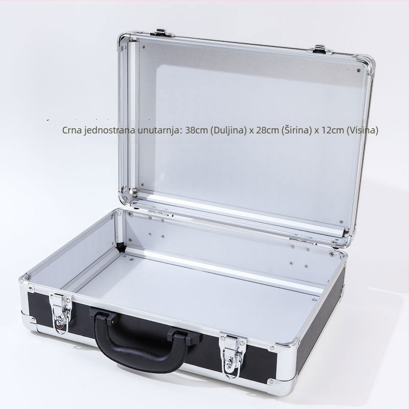 Prijenosna kutija za alat od aluminijske legure s otpornošću na vlagu i vodu, pogodna za alate, instrumente, električnu opremu i fotografsku opremu