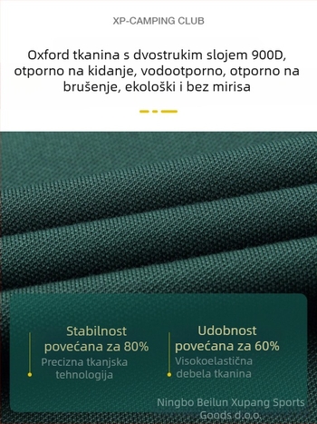 Sklopiva stolica od nehrđajućeg čelika, ultra lagana, prijenosna, za vanjsku upotrebu, kampiranje i ribolov