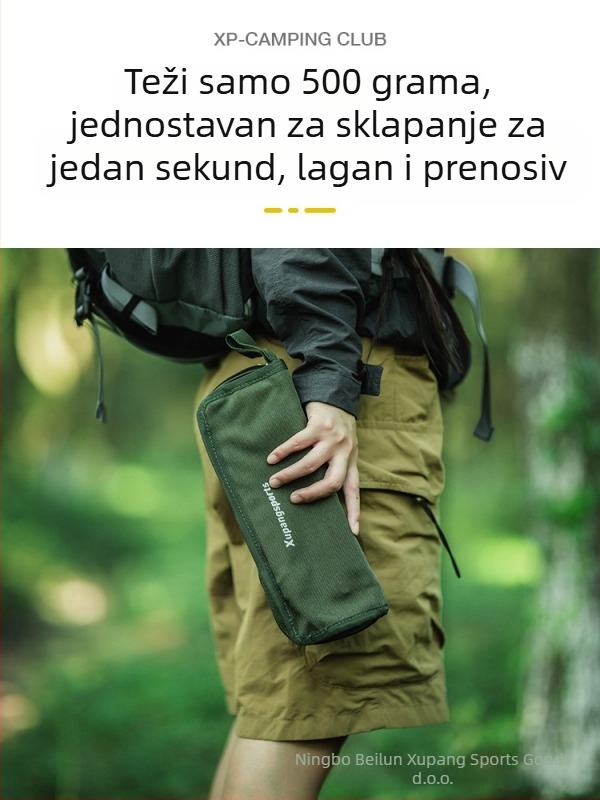 Sklopiva stolica od nehrđajućeg čelika, ultra lagana, prijenosna, za vanjsku upotrebu, kampiranje i ribolov