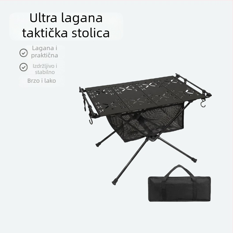 Prijenosni sklopivi taktički stol za kampiranje — aluminijska legura, porijeklo Ninghai, Zhejiang