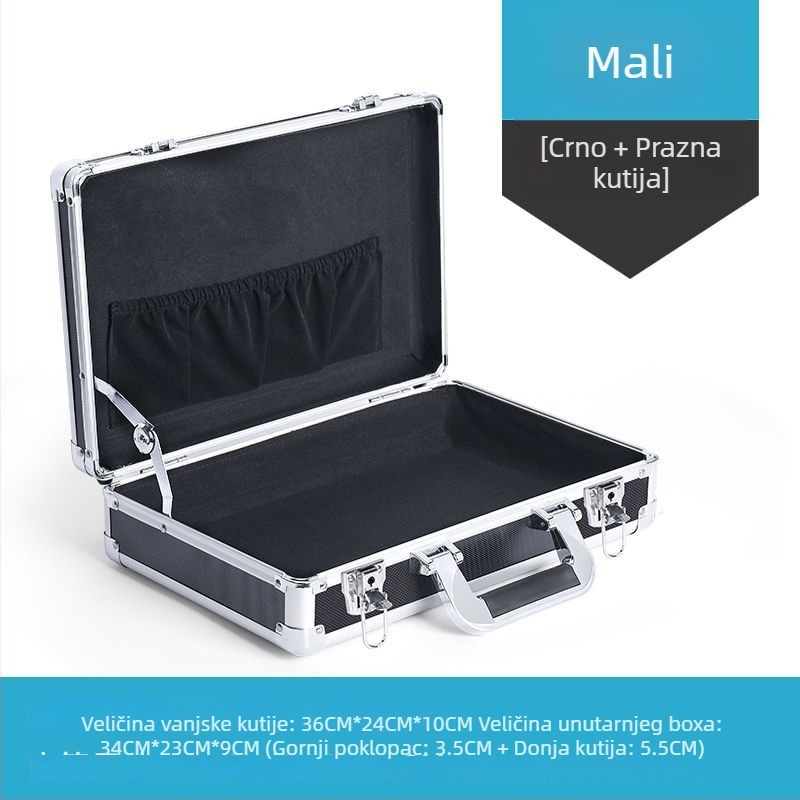 Aluminijska kutija za alate s zaključavanjem za dron opremu, prijenosna, s umetkom od pjene