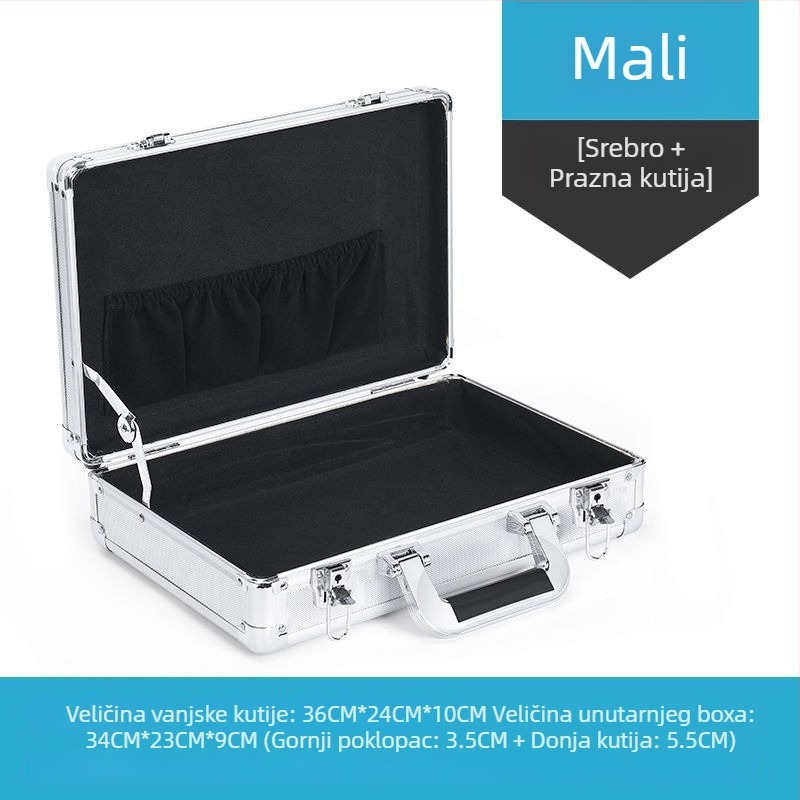 Aluminijska kutija za alate s zaključavanjem za dron opremu, prijenosna, s umetkom od pjene