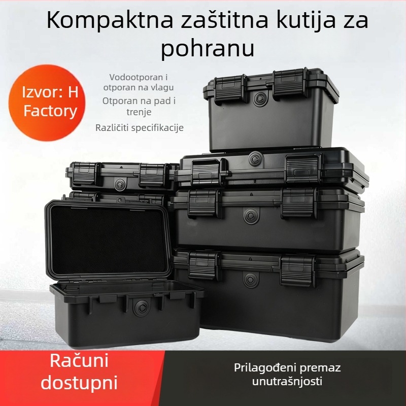 Xc kompaktna PP kutija za precizne instrumente s mogućnostima prilagođavanja, tvrdoća srednja