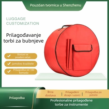 Torba za udaraljke od vodootporne Oxford tkanine, podstava od poliestera, kaiše s jastucima zraka; pogodna za udaraljke; unisex