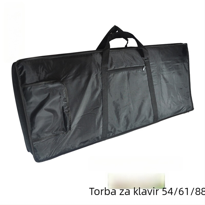 Torba za 61-tipkovnu elektroničku klavijaturu s pamukom podstavom, prijenosna torba-ručka za kućno skladištenje
