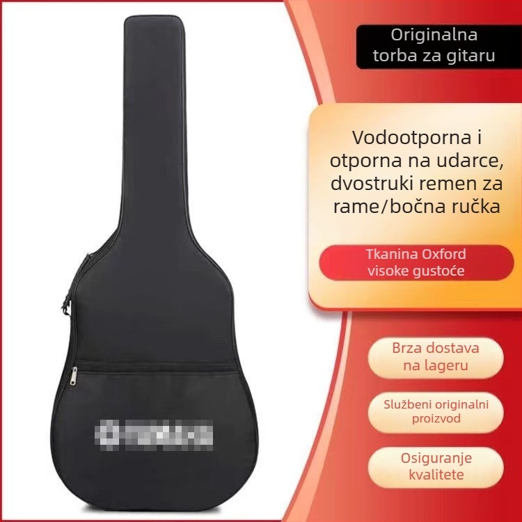 41-inčni ranac za gitaru s podstavljanom pamukom, vodootporan, moguć ispis logotipa