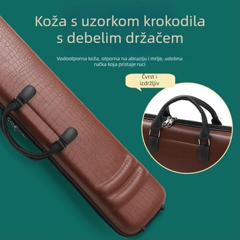 Erhu kutija od kože s uzorkom krokodila, ruksak‑kutija za erhu s higrometrom, standardna univerzalna verzija