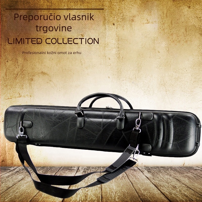 Erhu kutija od kože s uzorkom krokodila, ruksak‑kutija za erhu s higrometrom, standardna univerzalna verzija