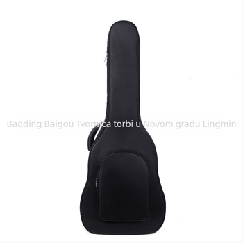 Torba za gitaru s čvrstim pamukom kućištem, vanjski dio od Oxford platna, pamuk podstava, vodootporna, proširiva, zakrivljene naramenice