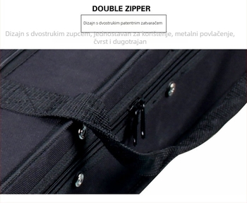 Platnena futrola za električnu gitaru, kvadratni model 000323, s flanelnom podlogom, za gitaru, kutija za glazbeni instrument