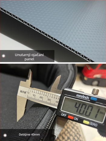 Tvrda futrola za gitaru, s 40 mm debelim flis podstavom, od Oxford materijala