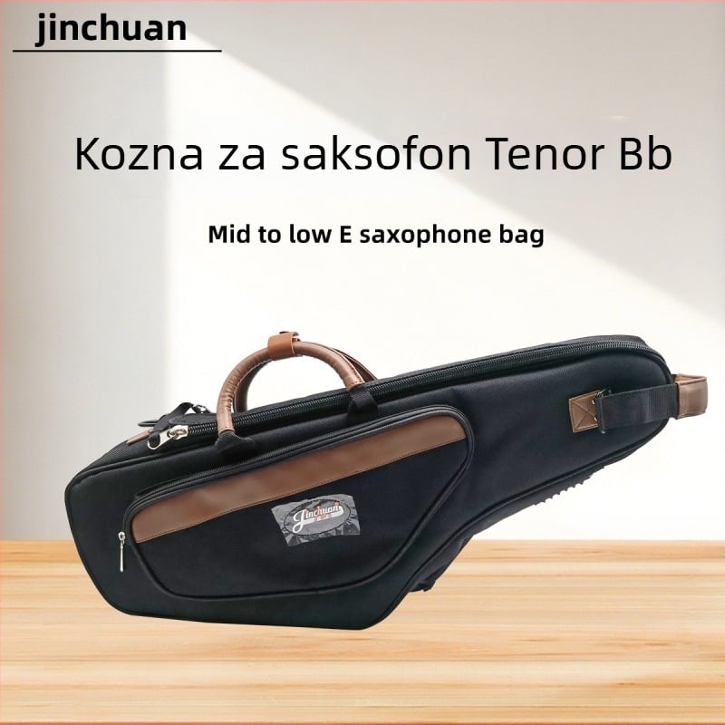 Gold River torba za alto saksofon — 1200D vodootporna Oxford tkanina, namijenjeno glazbenim instrumentima, uključuje poklopac, torbu i kutiju