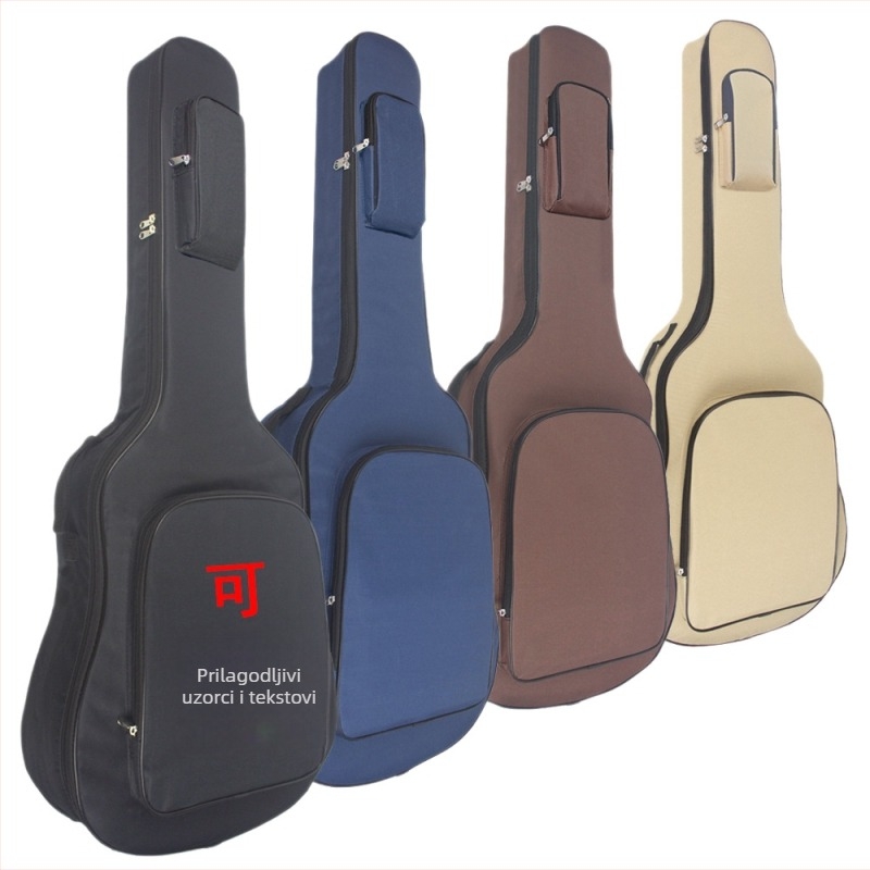 Ranac za gitaru s Oxford platnom, prilagodljivim uzorkom, debelom netkanom podstavom, zakrivljenom naramenicom