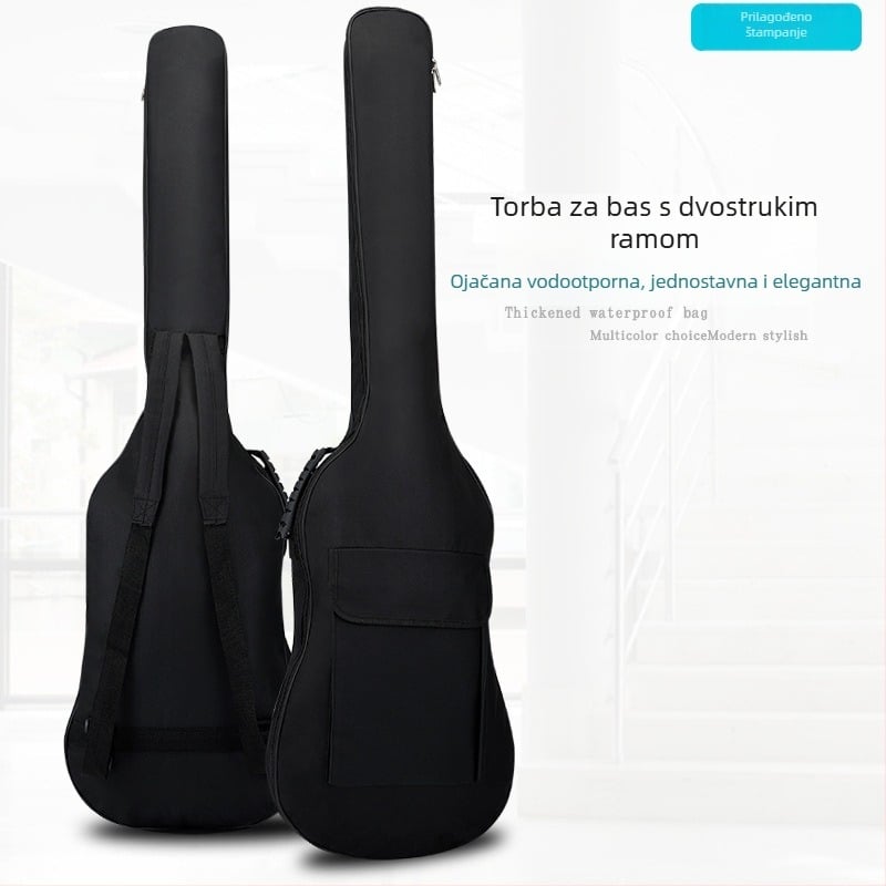 Torba za električni bas – vanjska Oxford tkanina, podstava od netkanog materijala, namijenjena kućnom skladištenju