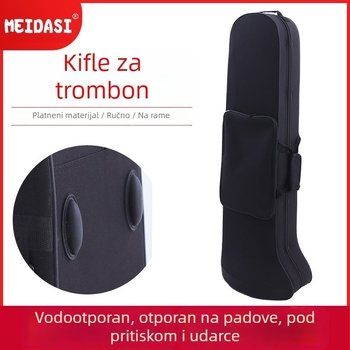Torba za puha instrumente za tenor trombon, univerzalna torba preko ramena, otporna na padove i pritisak, prijenosna za kućno skladištenje, ljeto 2023