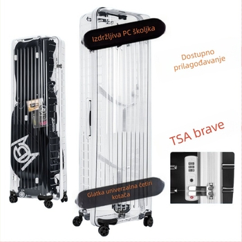 Golf torba s tvrdom kućištem, kožni vanjski dio, vodootporna, TSA zaključavanje, pogodno za palice i lopte