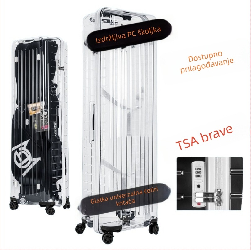 Golf torba s tvrdom kućištem, kožni vanjski dio, vodootporna, TSA zaključavanje, pogodno za palice i lopte