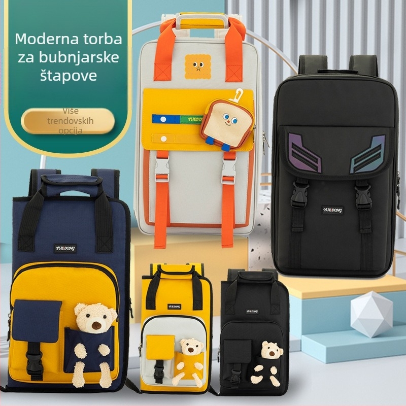 Torba za bubnjeve s otisnutim dizajnom, prilagodljiva, od Oxford platna, za bubnjeve