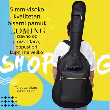 Torba za gitaru Carani WBD-5, 600D Oxford tkanina, 200D podstava, ergonomski stražnji panel