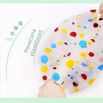 Jednokratna PE vodootporna kapa za kupanje za odrasle – crtani stil njege kose (20 g)