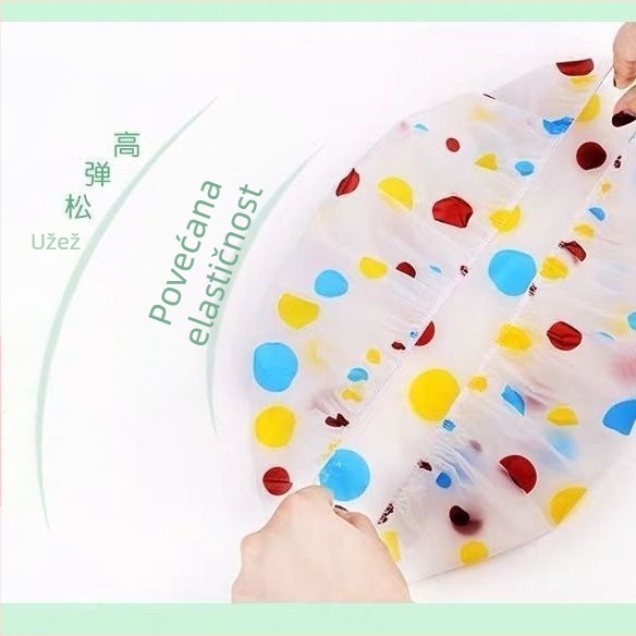 Jednokratna PE vodootporna kapa za kupanje za odrasle – crtani stil njege kose (20 g)