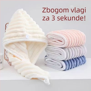 Suha kapa za kosu – coral fleece, 150D vlakno, obrub, 50–79 g