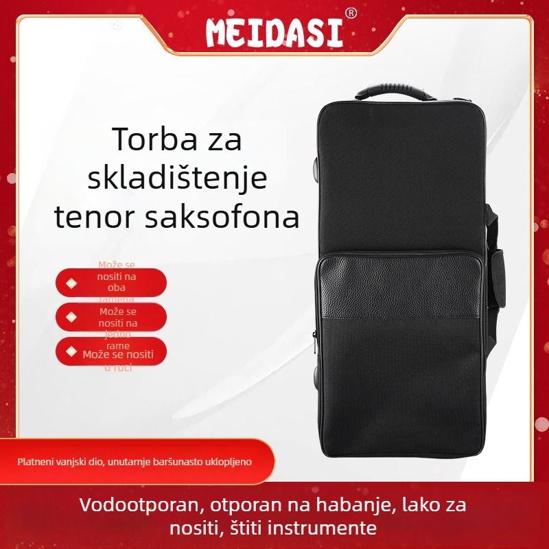 Torba za saksofon Alto E-flat – torba za glazbeni instrument (Unisex; Ljeto 2023; Kućno čuvanje)