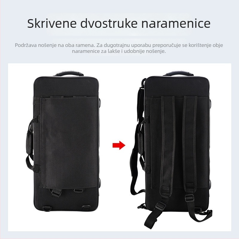 Torba za saksofon Alto E-flat – torba za glazbeni instrument (Unisex; Ljeto 2023; Kućno čuvanje)