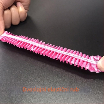 Jednokratna kapa za tuširanje, 100 kom., plastika, individualno pakirana u OPP, dizajn pojačane trake