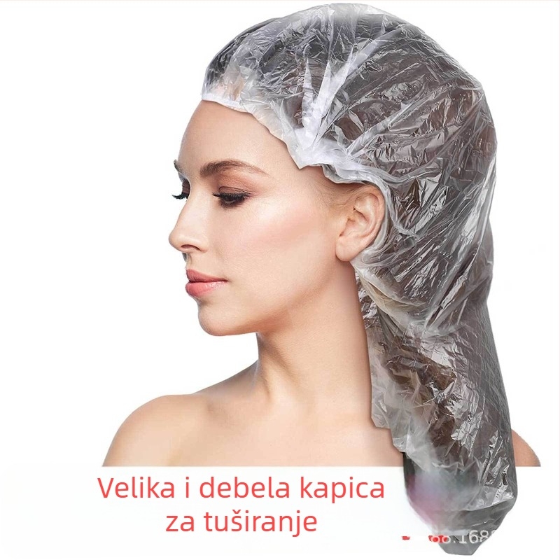Jednokratna kapica za tuširanje - debela, vodootporna, otporna na ulja, otporna na dim, PE materijal
