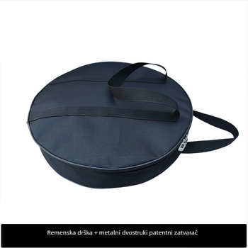 Torba za gong, jednoslojna Oxford tkanina, promjer 40 cm, debljina 8 cm, ručka za nošenje, vodootporna tkanina, crna