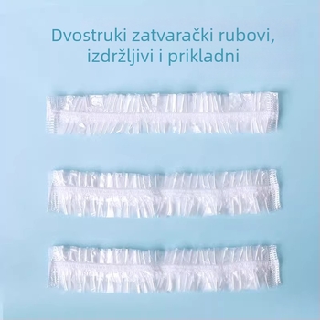 Jednokratna kapa za tuširanje za odrasle – vodootporna PE kapa za kupanje, bojenje kose i zaštita od para ulja u kuhinji