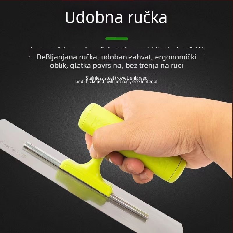 Špatula od nehrđajućeg čelika za žbukanje i cementiranje