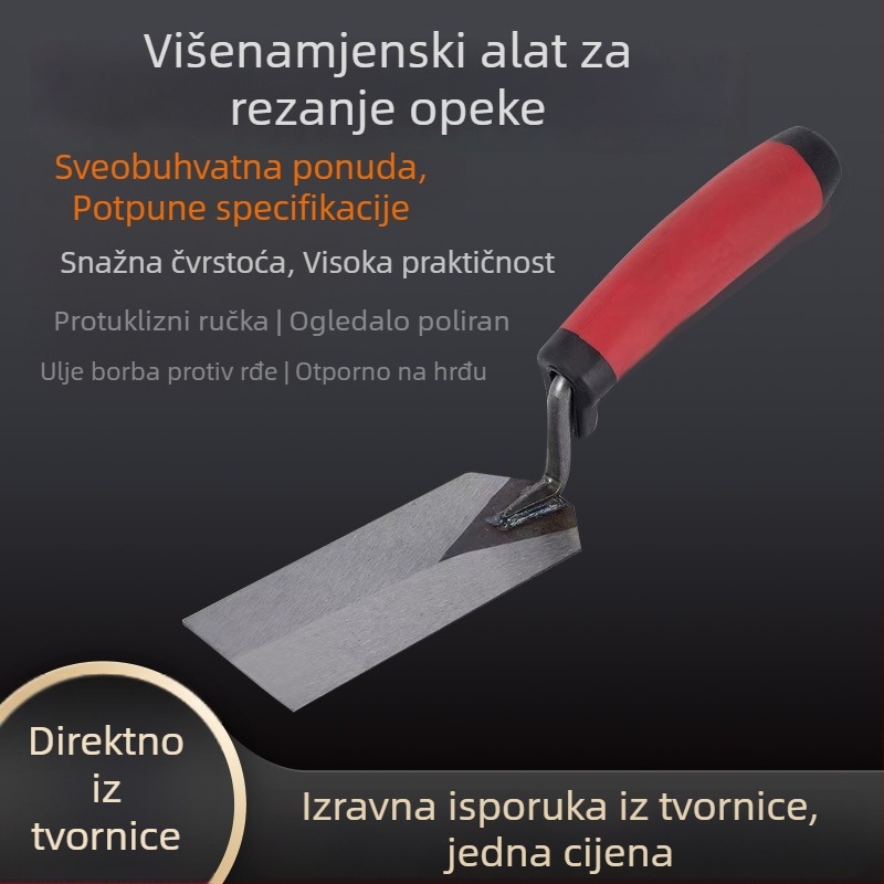 Špatula za gletovanje s plastičnim držalom, oštrica od 50# čelika, serija Putty Knife, namijenjena za čišćenje i apliciranje gleta.