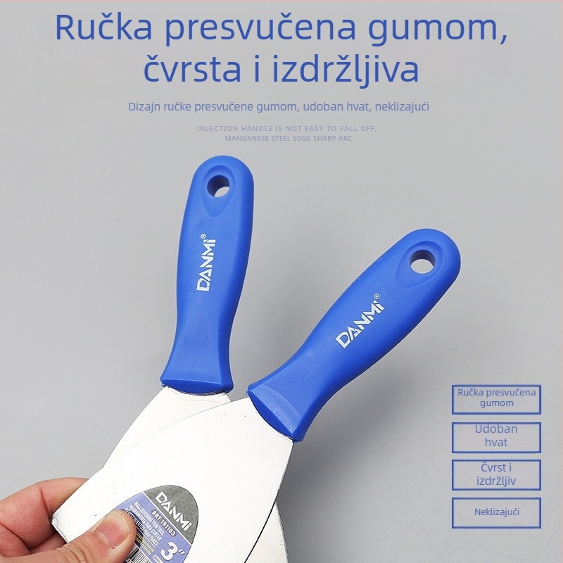 Set špatula za mort s plastičnom ručkom, za žbukanje i završne radove, veličine 2/4/5 inča