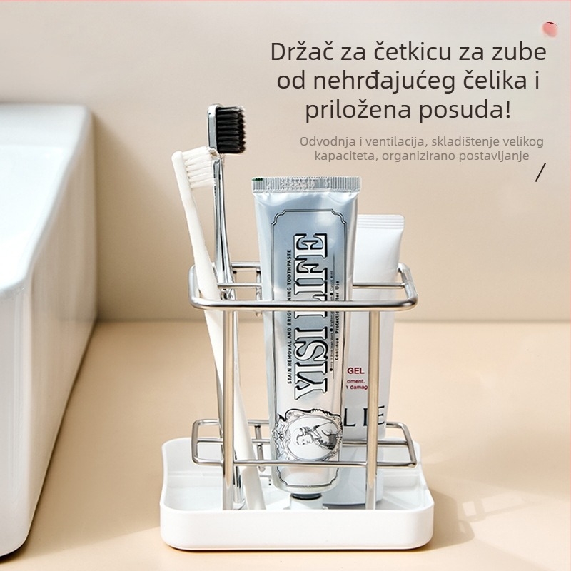 Zidni držač za električnu četkicu, bez bušenja, stalak za brijače i njegu kože.