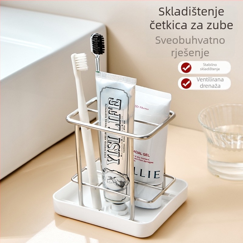 Zidni držač za električnu četkicu, bez bušenja, stalak za brijače i njegu kože.