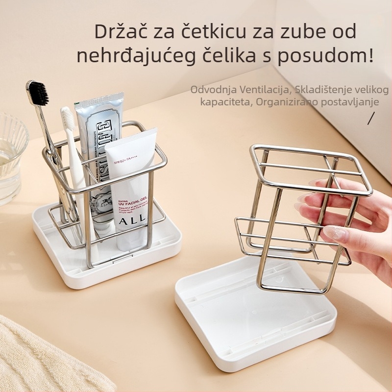Zidni držač za električnu četkicu, bez bušenja, stalak za brijače i njegu kože.