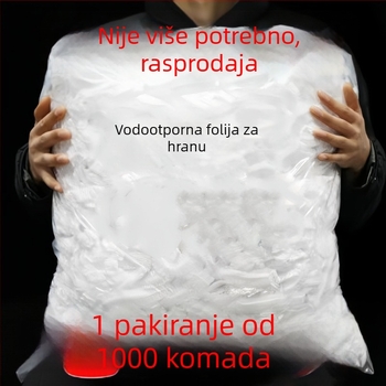 Ponovno upotrebljiva kapica za tuširanje, prozirna, debela vodootporna PE kapa za njegu kose i bojanje, za salone