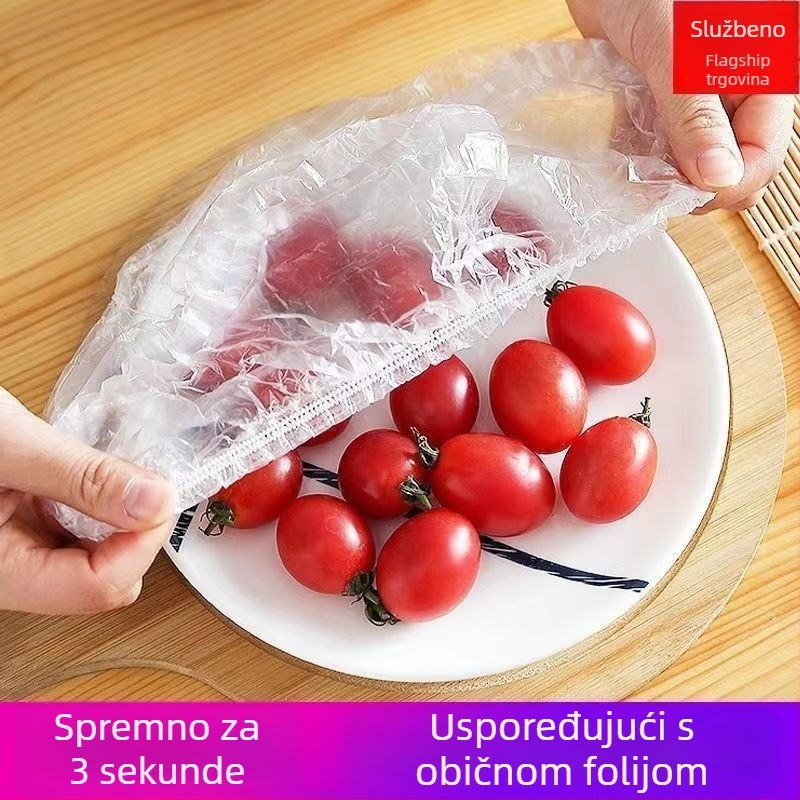 Ponovno upotrebljiva kapica za tuširanje, prozirna, debela vodootporna PE kapa za njegu kose i bojanje, za salone