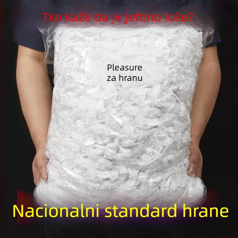 Ponovno upotrebljiva kapica za tuširanje, prozirna, debela vodootporna PE kapa za njegu kose i bojanje, za salone