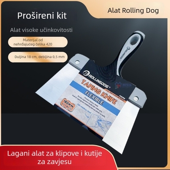 Rolling Dog špachtla od nehrđajućeg čelika – plosni nož za uklanjanje boje sa zidova