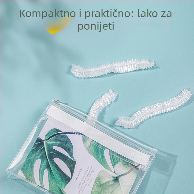 Jednokratna kapa za tuširanje, proširena i debela, vodootporna, PE materijal, 200 g