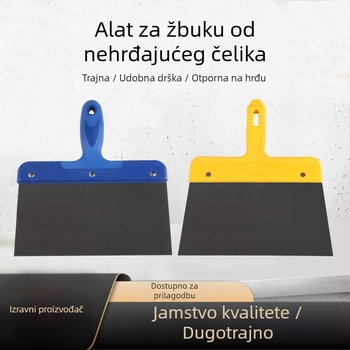 Špachtla za gletanje s plastičnom drškom, ravna oštrica, alat za gletanje žbuke