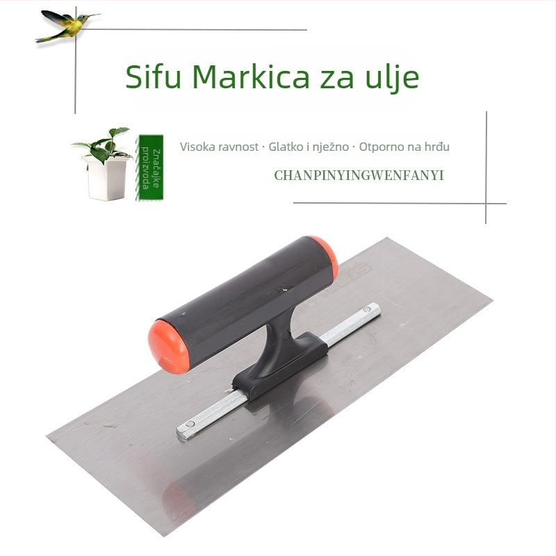 Four Blessings set alata za žbukanje: špatula za uljnu žbuku s mangan čeličnom, podloga od nehrđajućeg čelika, plastična ručka