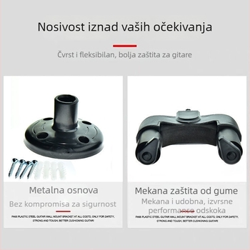 Plastični držač za gitaru – zidni držač za muzičke instrumente, pakiranje u kutiji od papira, podrijetlo Guangdong