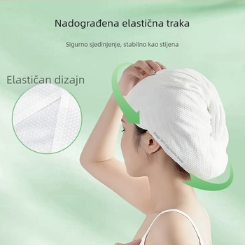 Freego set za sušenje kose za žene: jednokratna kapa za sušenje kose, ručnik za pranje kose, kapuljača za glavu i ručnik za kosu – debeli i brzo sušenje