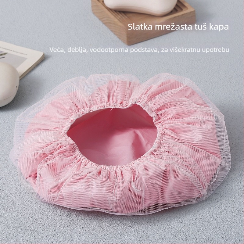 Kupaonska kapa za tuširanje | Vodootporna, Zaštita od masnih para, Ponavljajuća upotreba | Materijal PE, Za odrasle