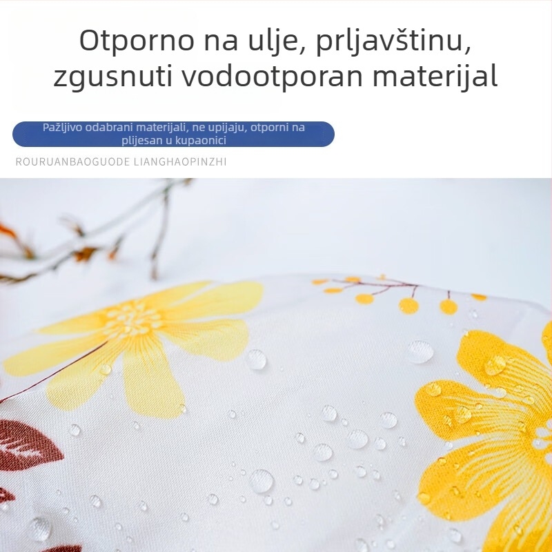 Vodootporna kapa za tuš za odrasle, višekratna upotreba, poliester vlakno, jednobojni stil, 0.1 kg, marka Miaojie
